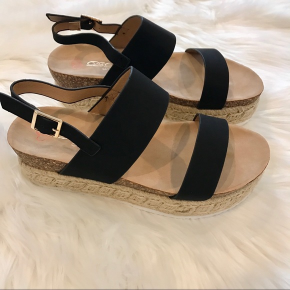 Two Strap sling back Espadrille Sandal - Picture 4 of 5